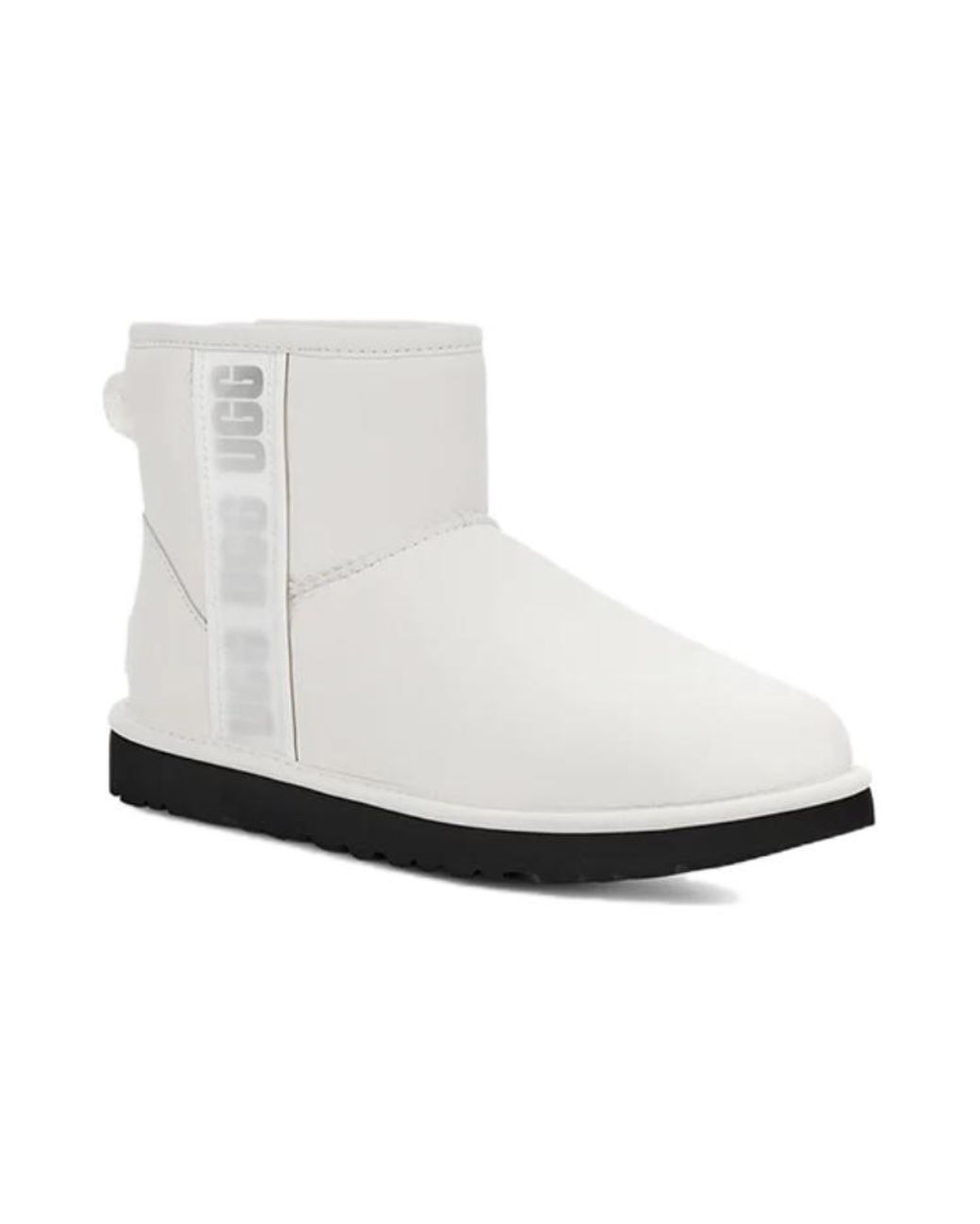 Ugg White (Wmns) Classic Mini Side Logo Boot 'Ultra Matte'