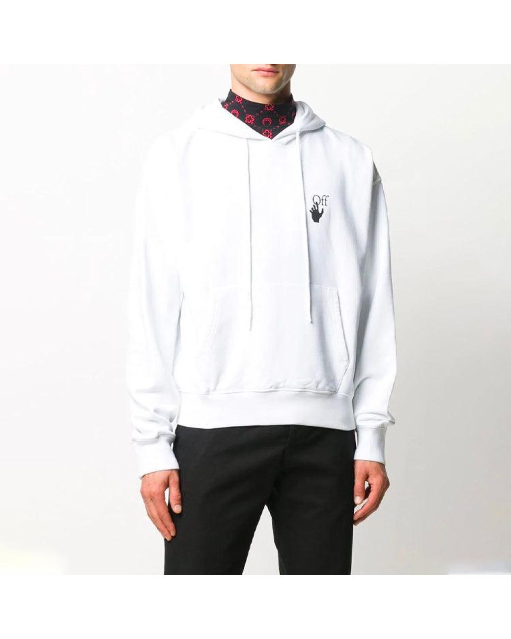Off-White c/o Virgil Abloh White Pullovers Long Sleeve Cotton Logo Sweatshirt for men