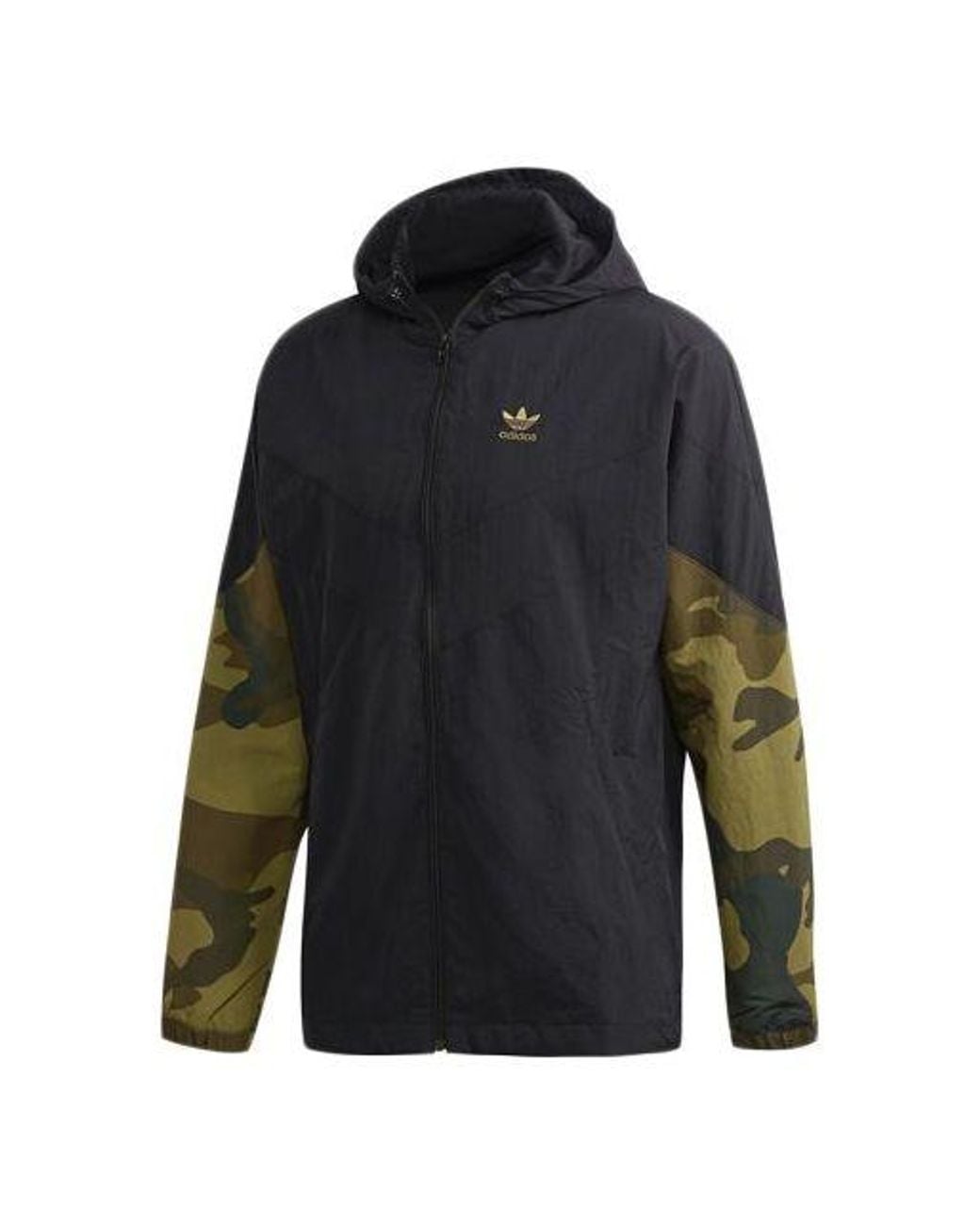 Adidas Blue Camouflage Windbreaker for men