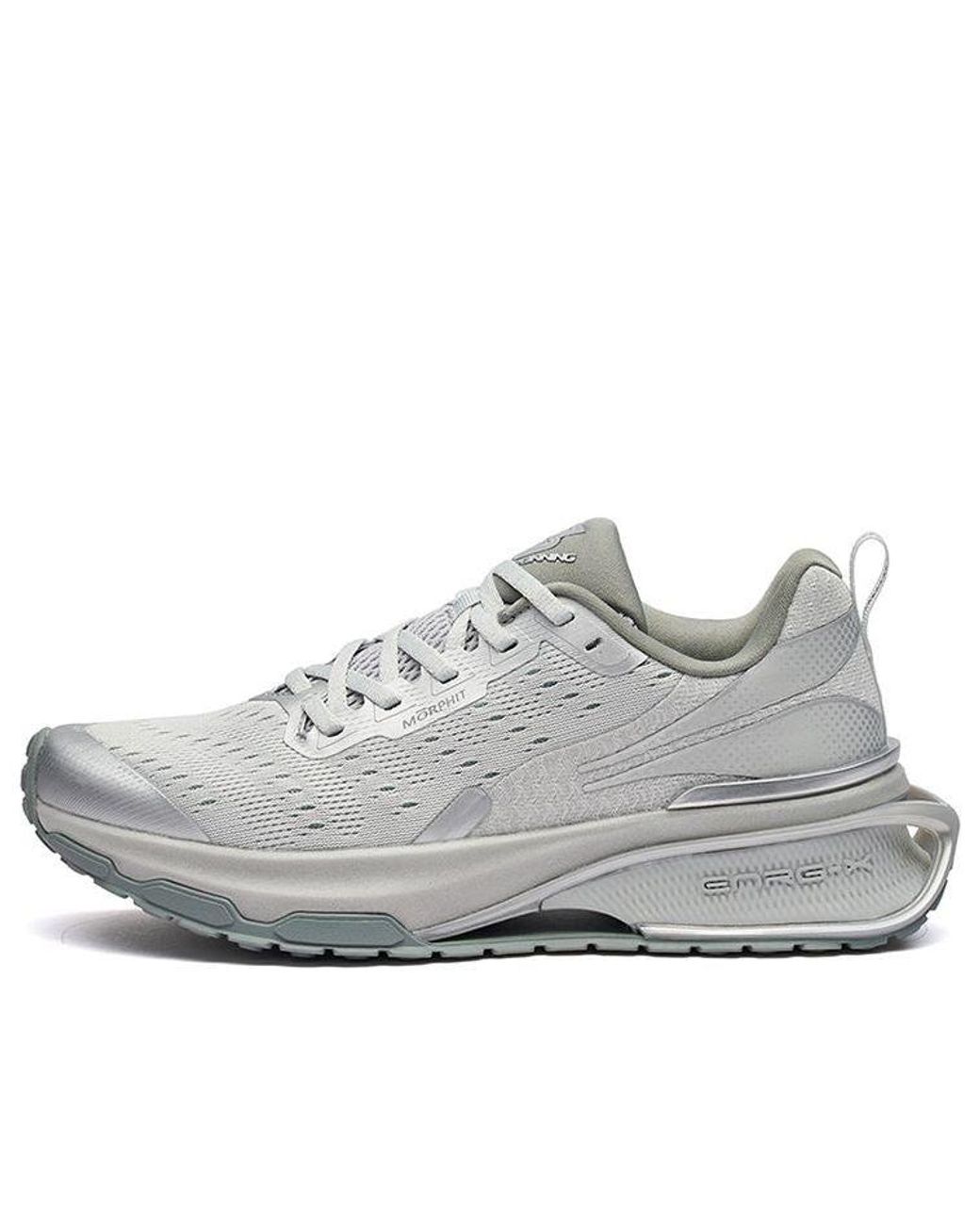 361 Degrees Gray Three-State 2.0 Running Shoes for men
