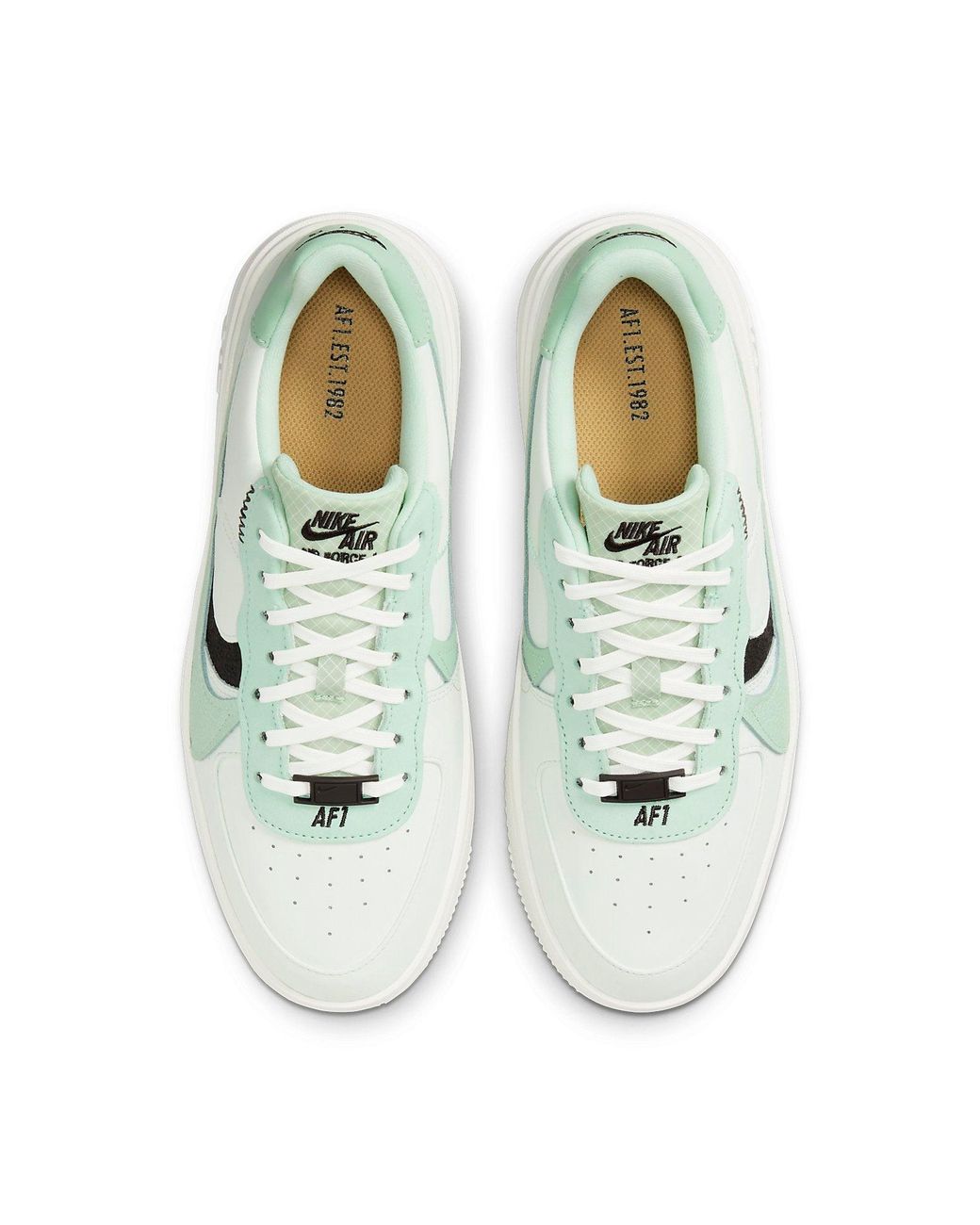 Nike White (Wmns) Air Force 1 Plt.Af.Orm 'Barely'