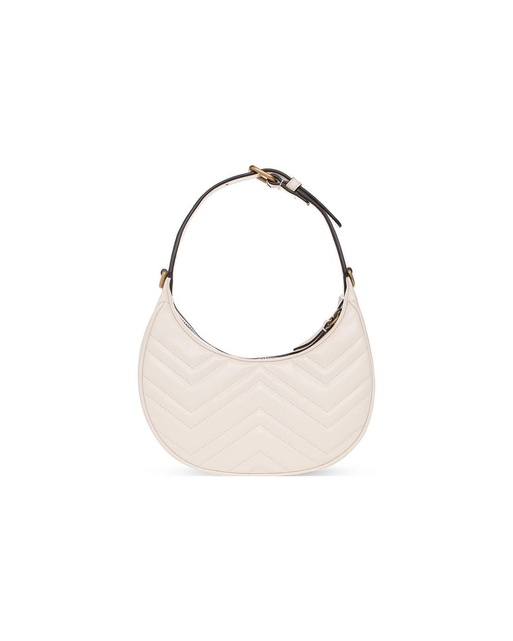 Gucci Natural (Wmns) Gg Marmont Half-Moon-Shaped Mini Bag 'Mystic'