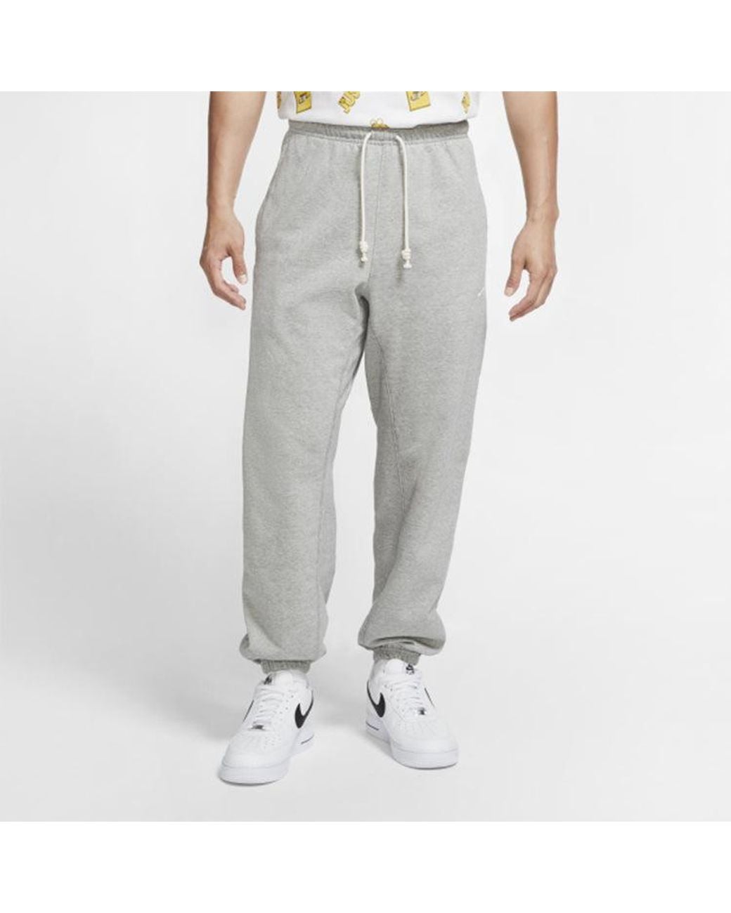 Nike Gray Dri-Fit Standard Issue Basketball Pants Asia Sizing 'Dark Heather' for men