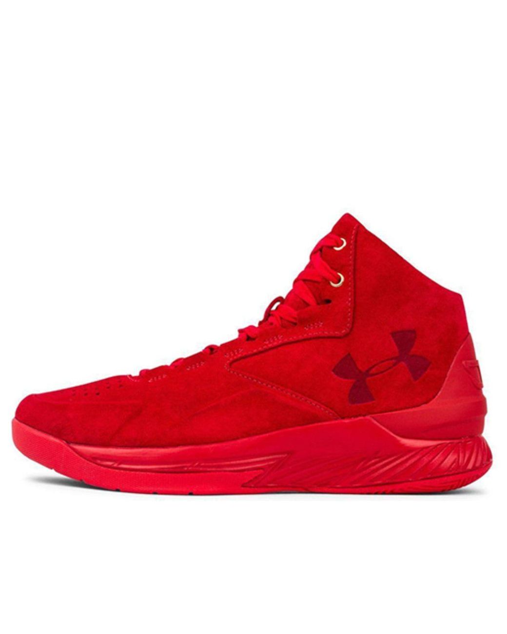 te binden Dekbed Armstrong Under Armour Curry 1 Lux Mid Suede 'triple Red' for Men | Lyst