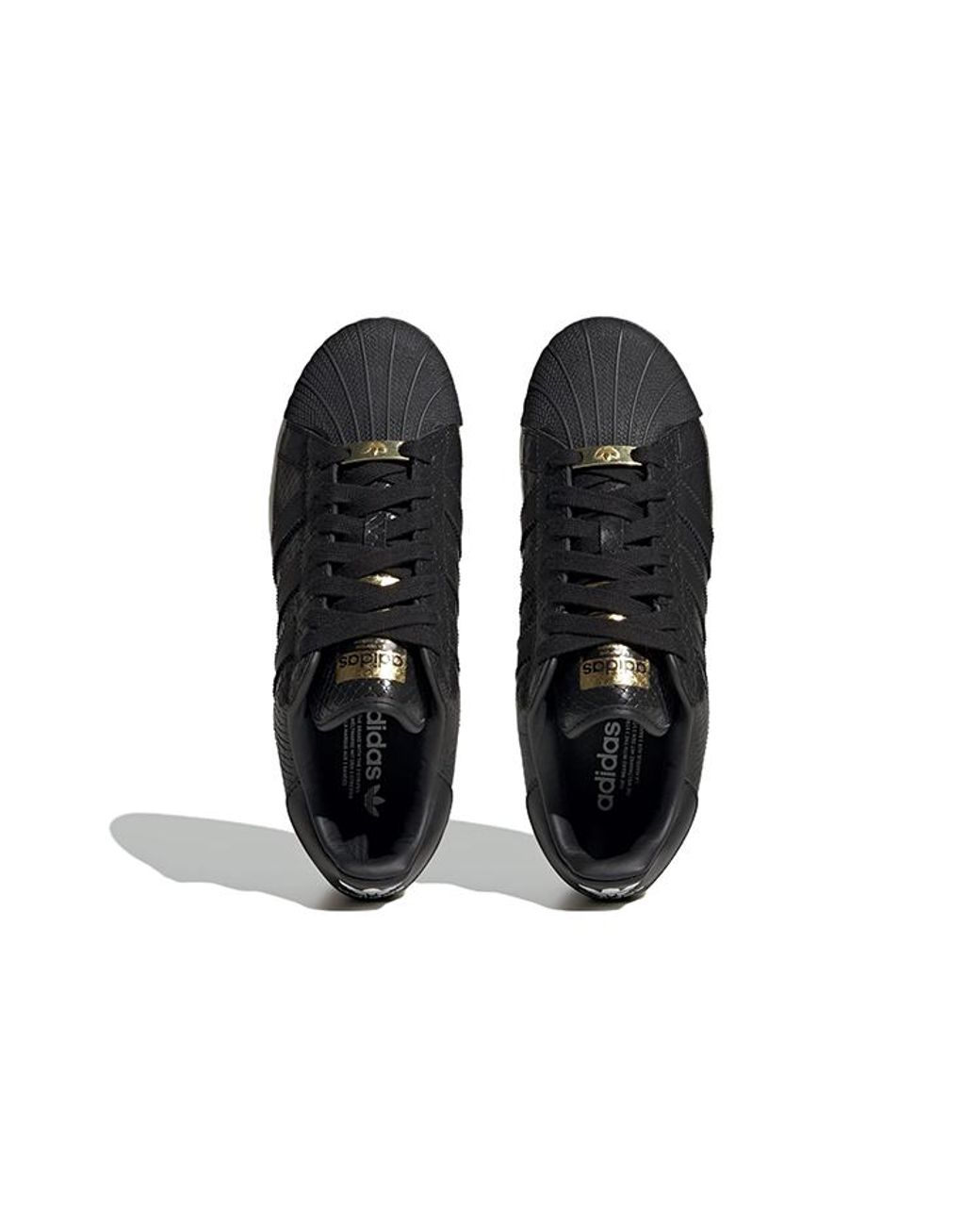 Adidas Black Originals Superstar Xlg Shoes 'Core Metallic' for men