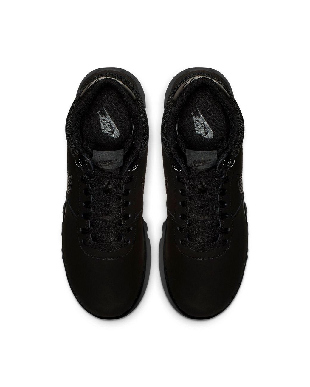 nike hoodland suede on feet