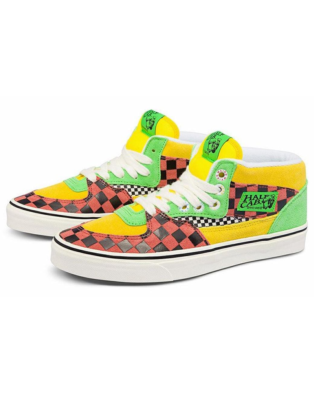 Vans Yellow Tierra Whack X Half Cab 'Multi Checkerboard' for men