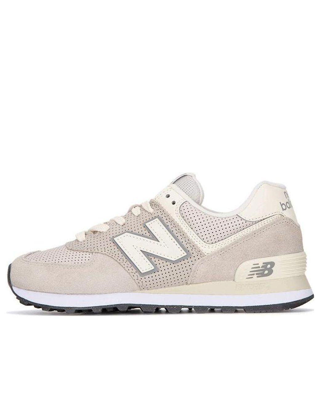 New Balance White 574 for men