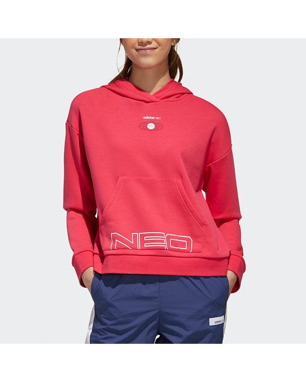 Adidas Red (Wmns) Neo Sports Hoodie
