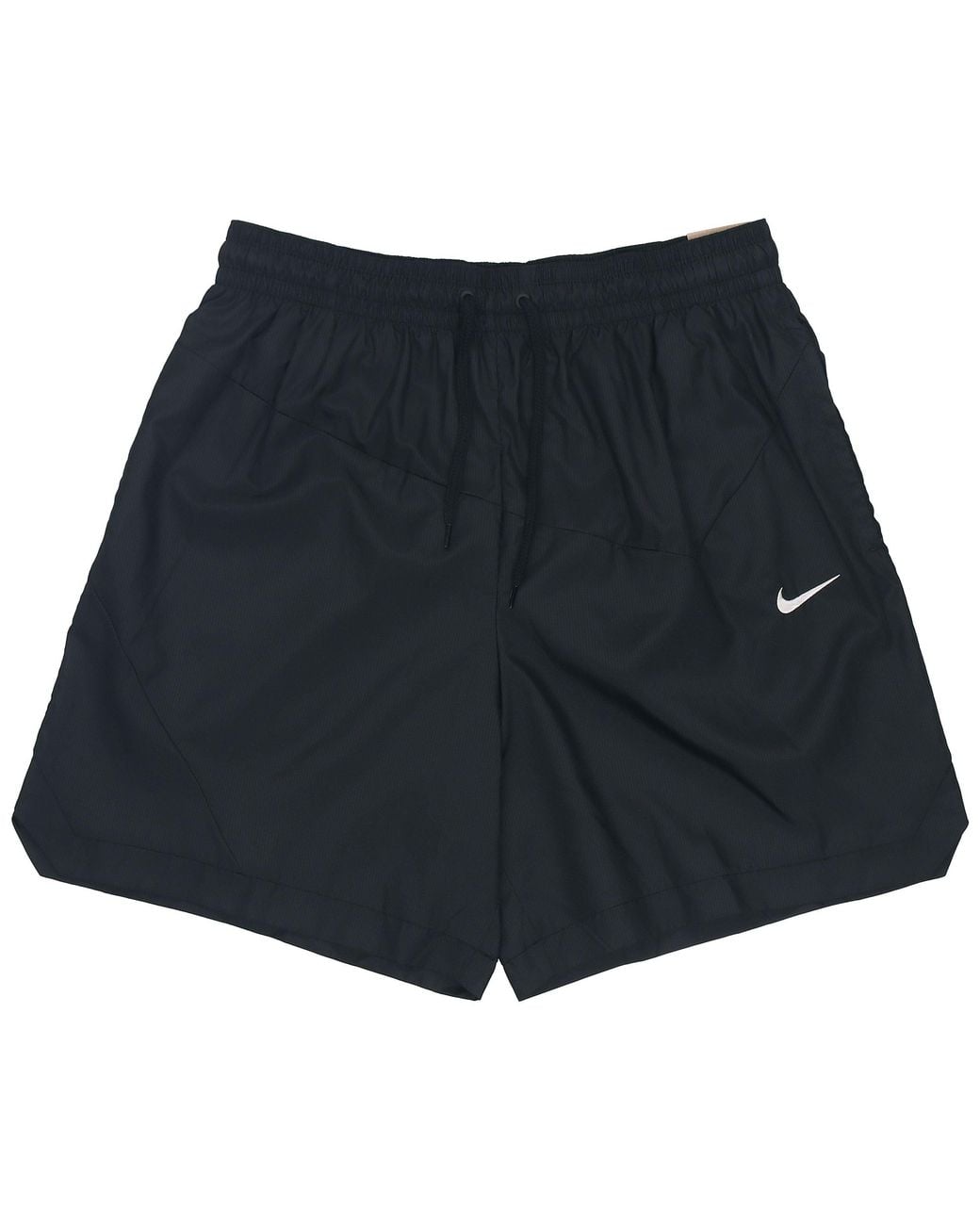 Nike Black Waist Lacing Woven Solid Color Breathable Shorts for men