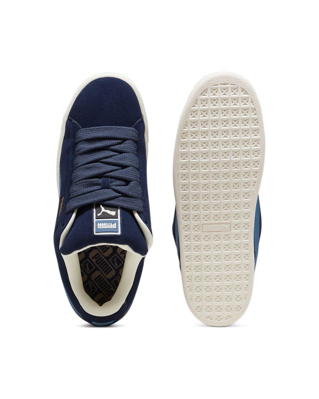 PUMA Mens Suede Xl Lace Up Sneakers Shoes Casual - Blue, Blue, 12 for men
