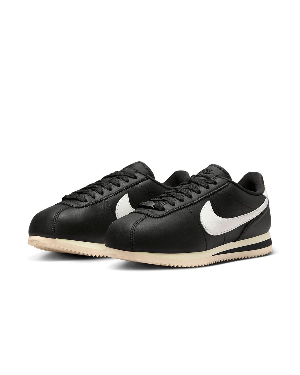 Nike Cortez 23 Premium Womens Casual Trainers In Black White - 7 Uk