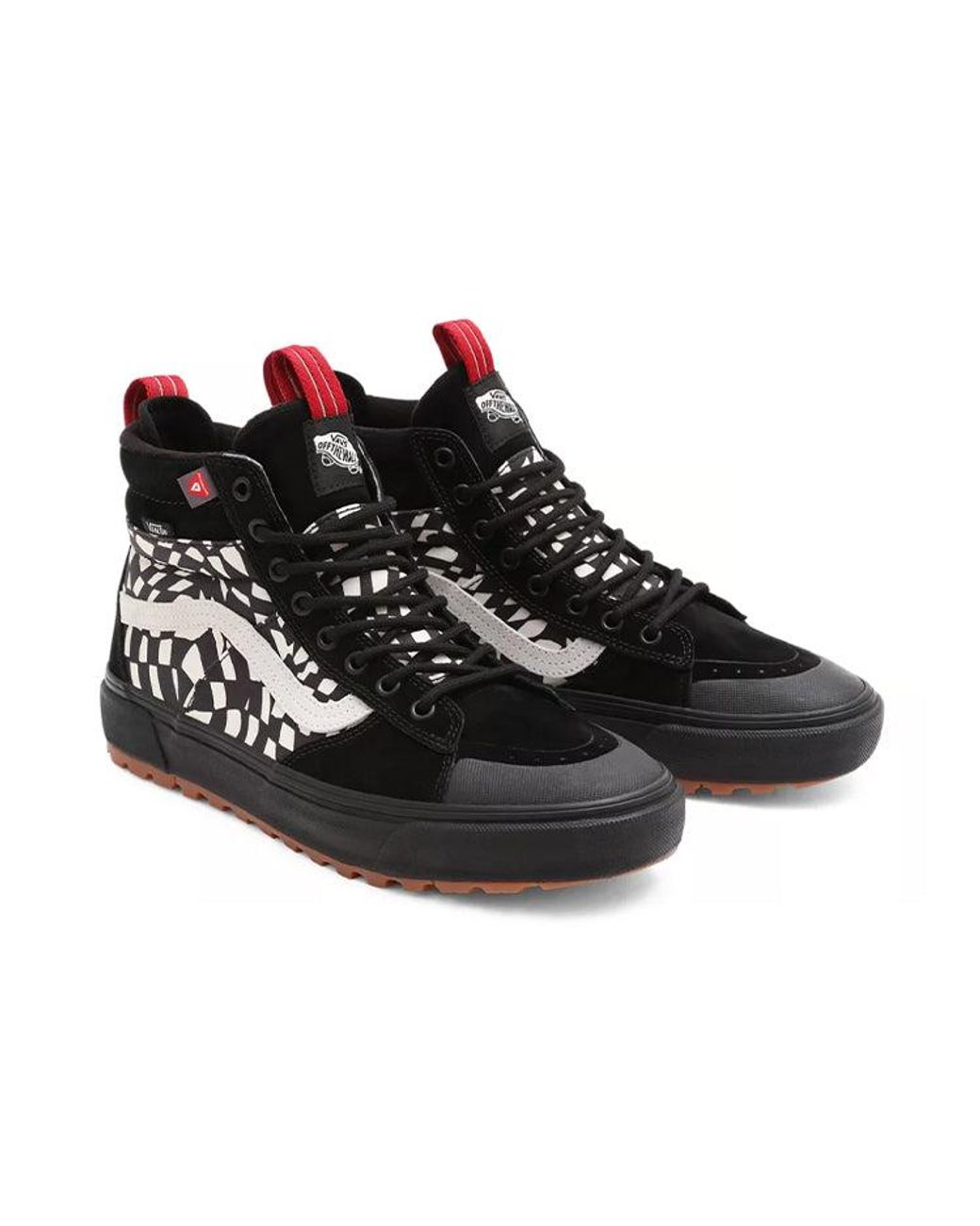 Vans Black Sk8-Hi Mte-2 'Warp Checkerboard' for men