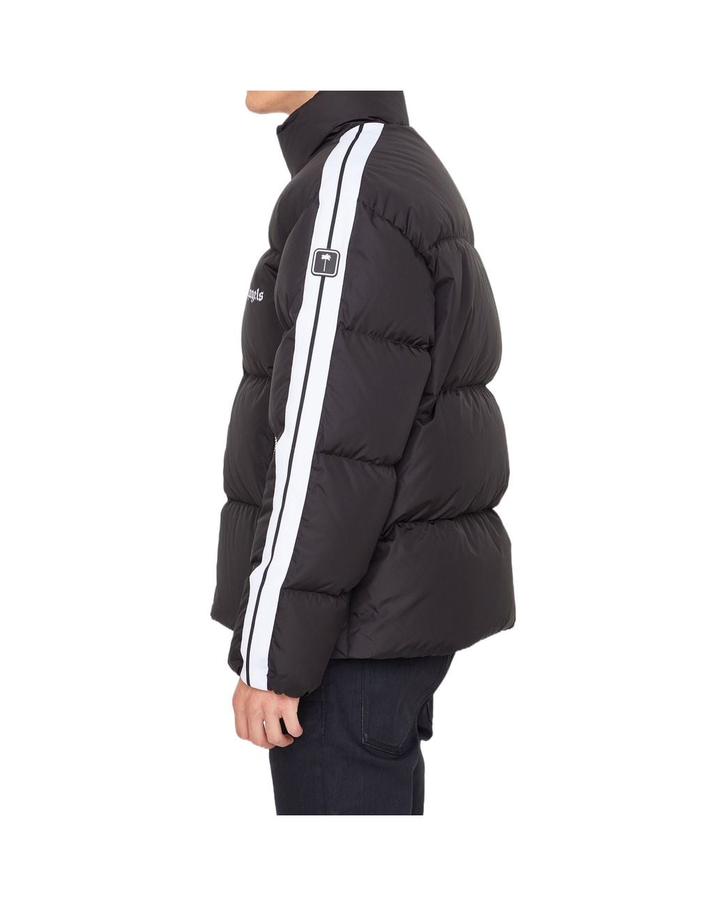 Palm Angels Black Fw22 Classic Track Down Jacket for men