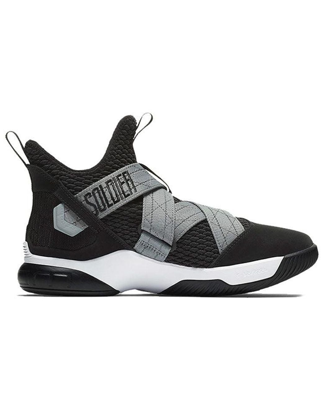 Nike Black Lebron Soldier 12 'Air Raid' for men