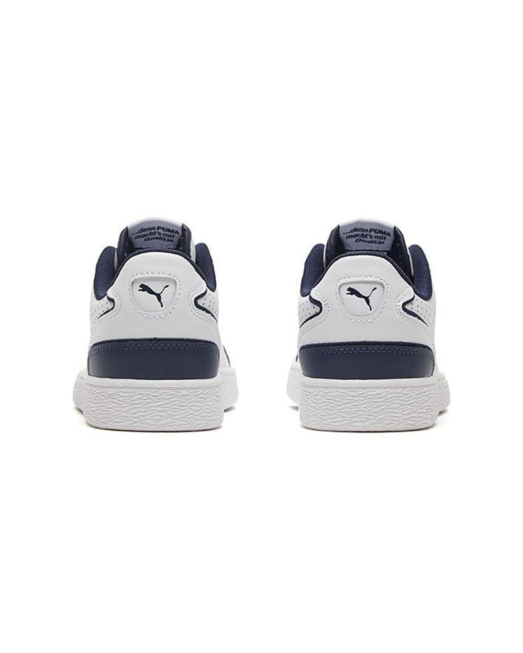 PUMA White Ralph Sampson Low Perforated Outline Peacoat' for men