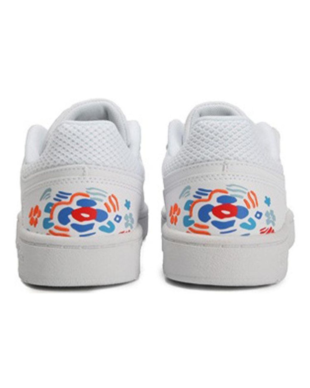 Adidas White (Wmns) Hoops 2.0 Embroidered