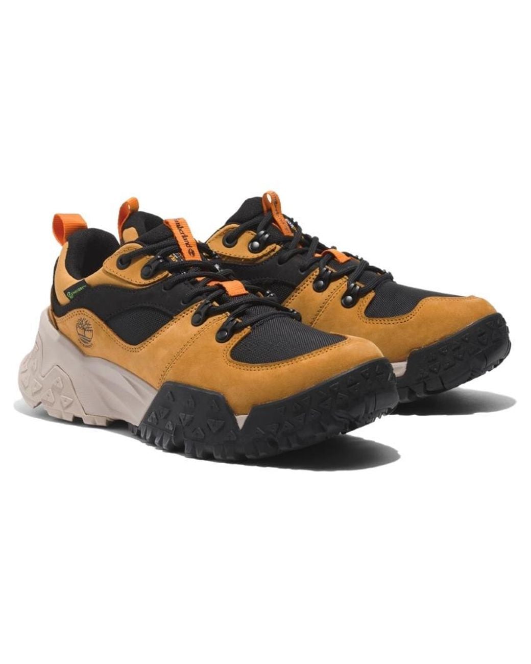 Timberland Brown Motion Scramble Low Laceup Waterproof Hikers 'Wheat Nubuck' for men