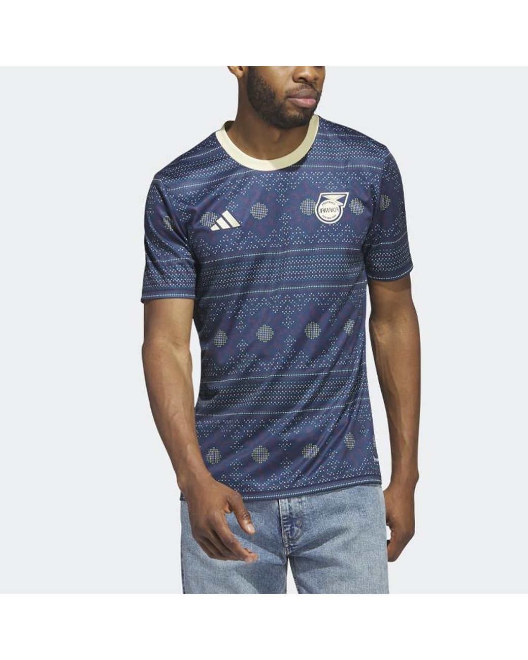 Adidas Blue Jamaica Tiro 23 Pre-Match Jersey 'Collegiate' for men