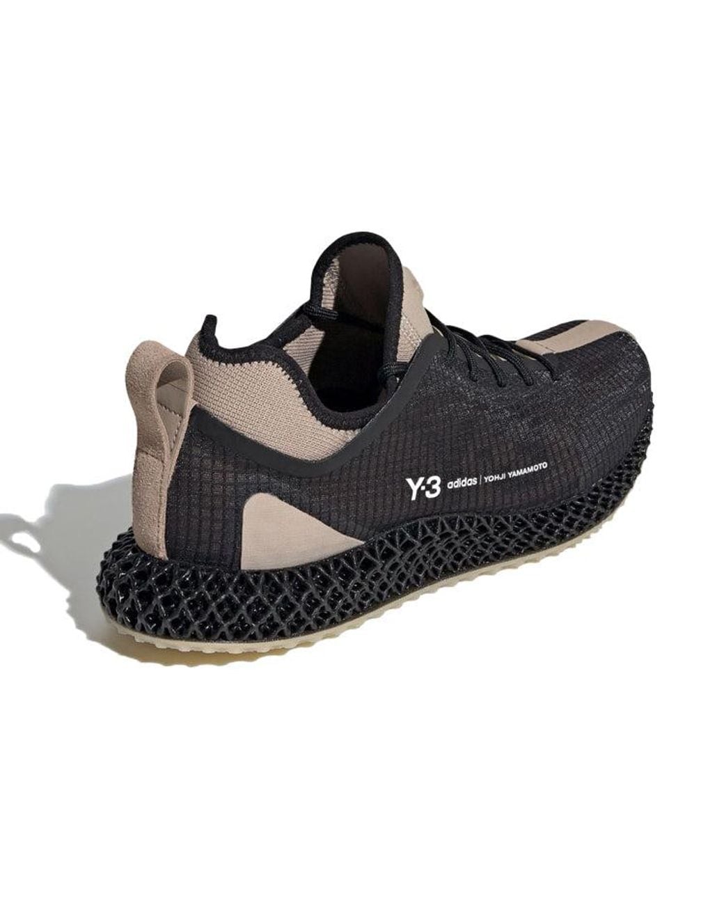 Adidas Black Y-3 Runner 4D Sesame' for men