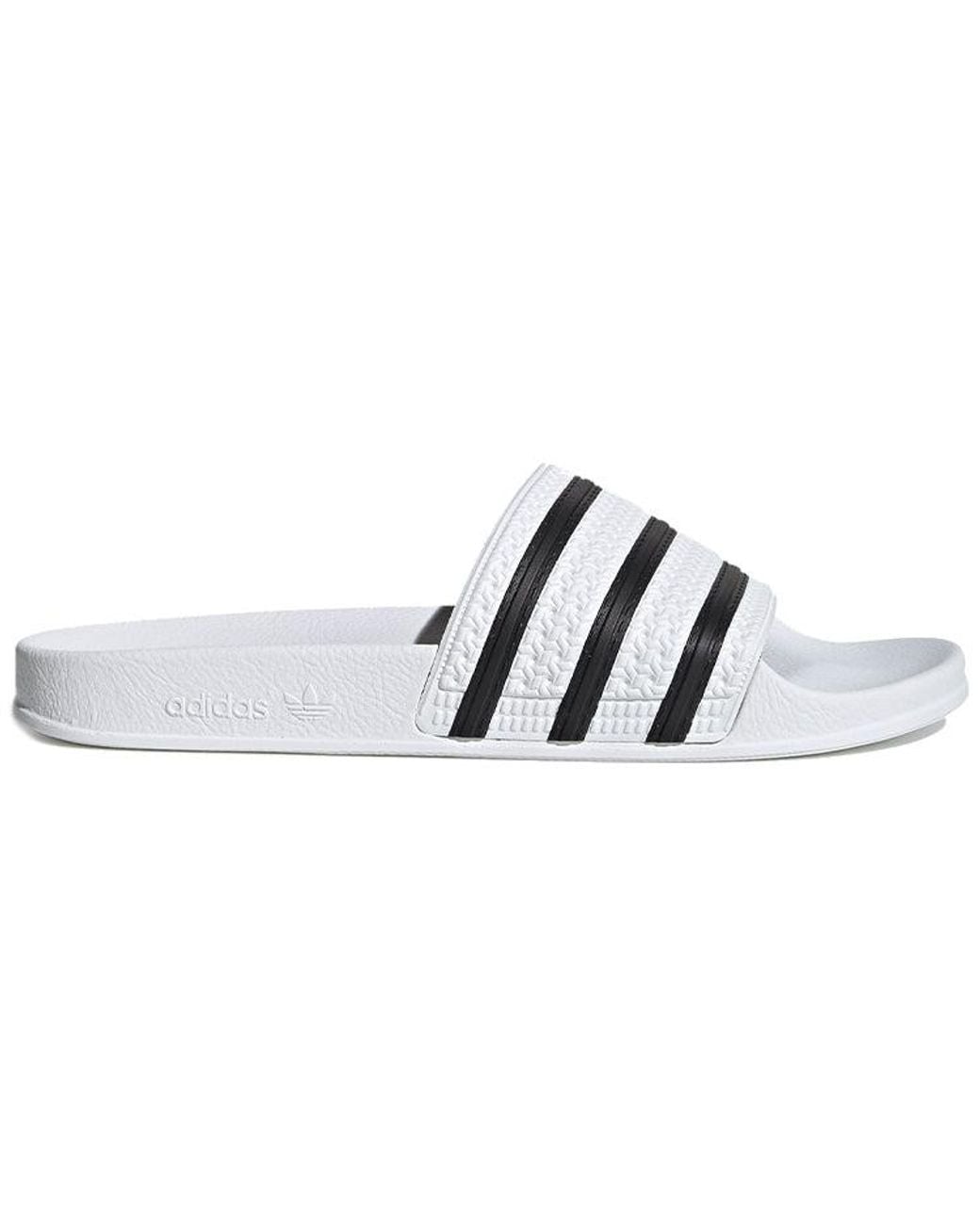 Adidas White Adilette Slide for men