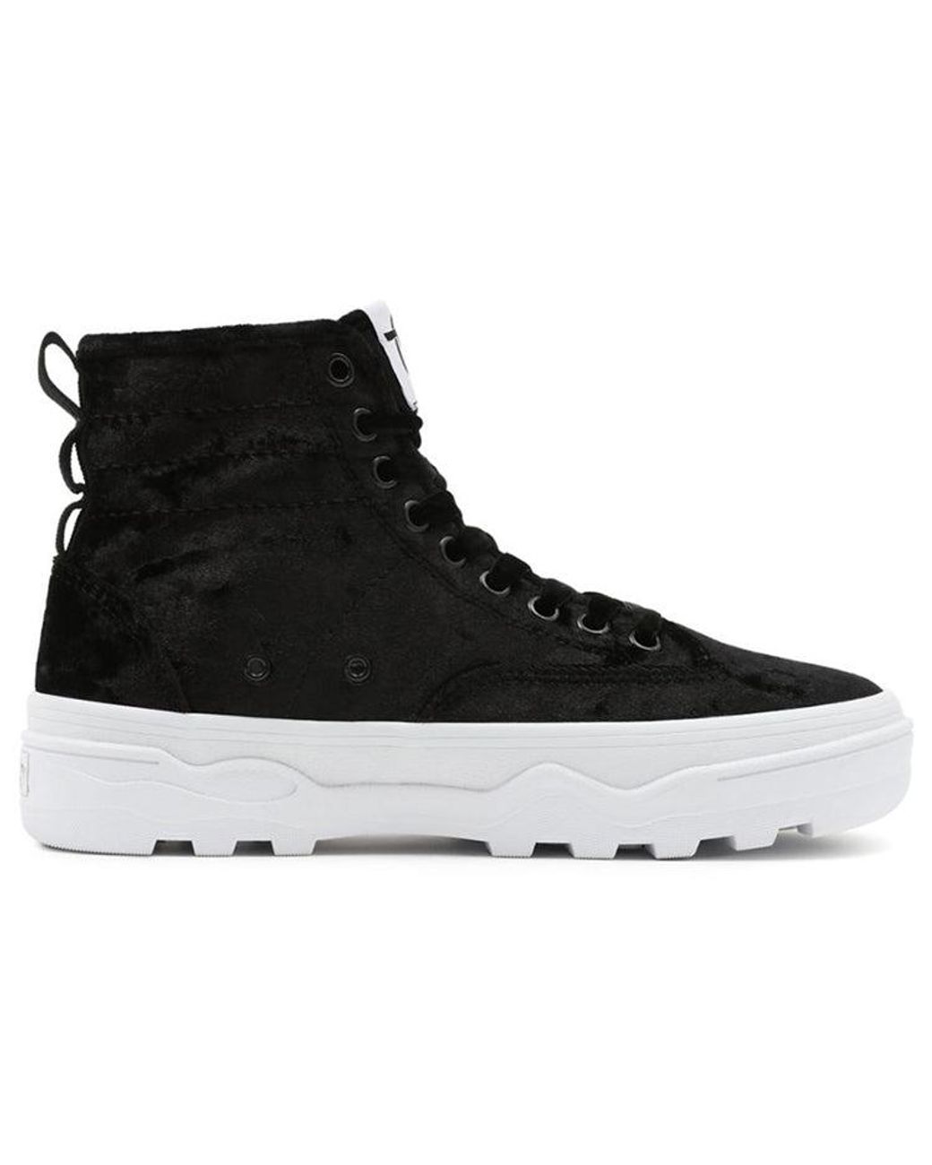 Vans Black Crushed Velvet Sentry Wc for men