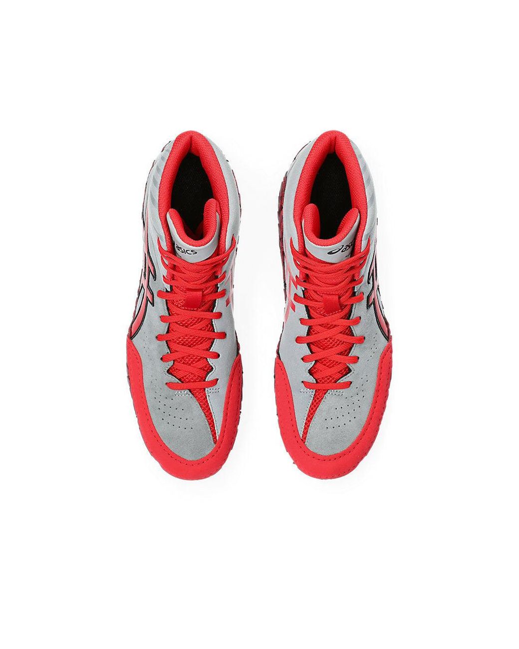 Asics Red AGGRESSOR 5 Wrestling Shoes for men