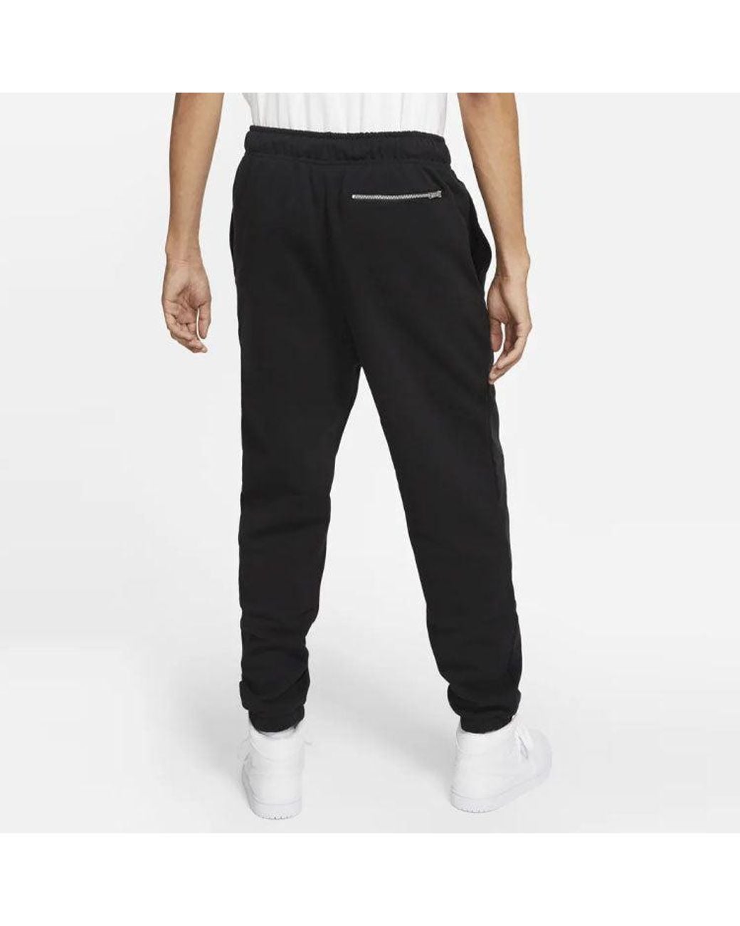 Nike Blue Essentials Woven Label Logo Solid Color Bundle Feet Sports Pants/Trousers/Joggers for men