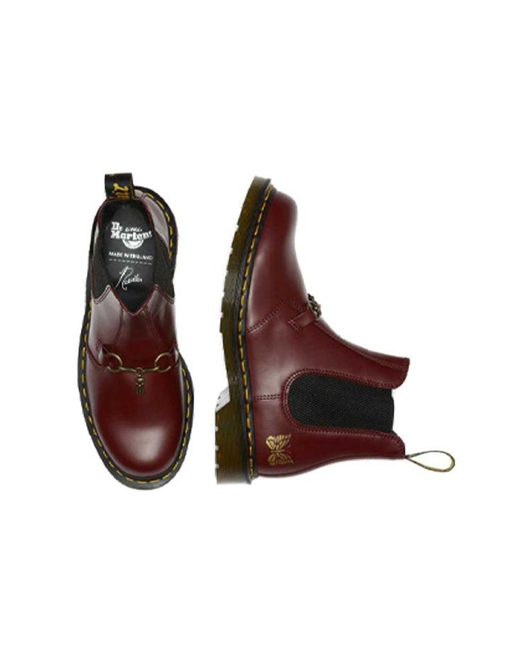 Dr. Martens Brown Dr.Martens 2976 Needles Snaffle Chelsea Boots 'Cherry'