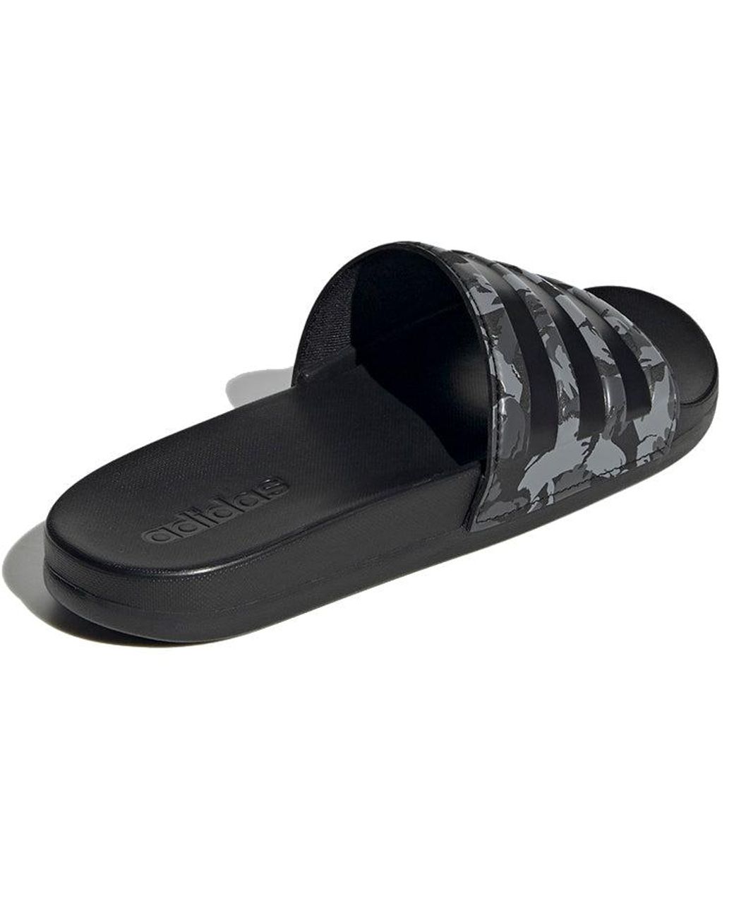 Adidas Black Adilette Comfort Slide Camo' for men