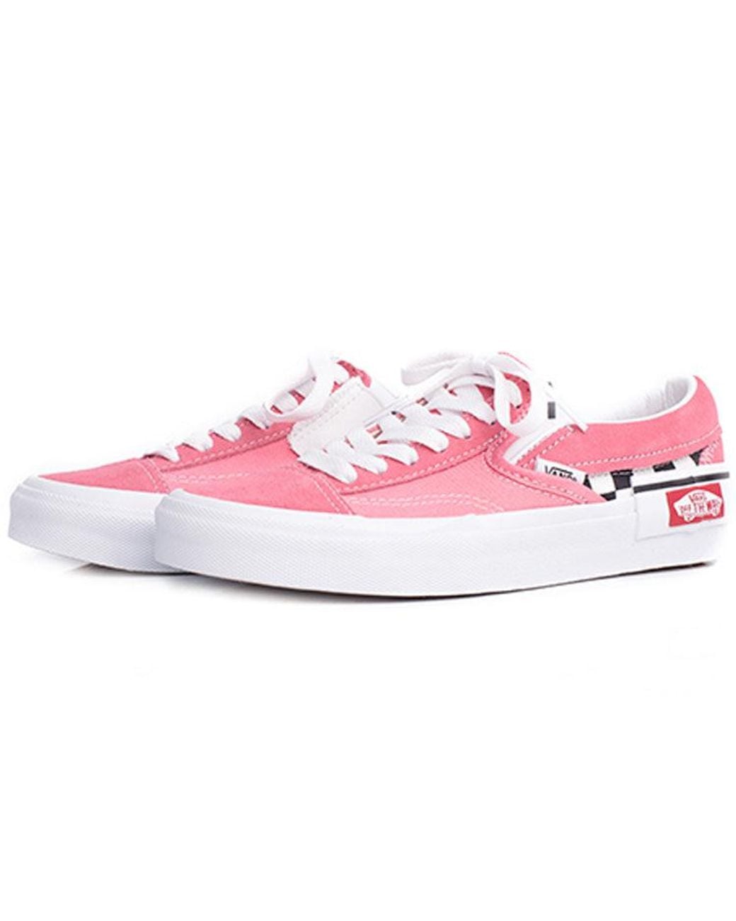 Vans Pink Slip-On Cap 'Checkerboard Strawberry' for men