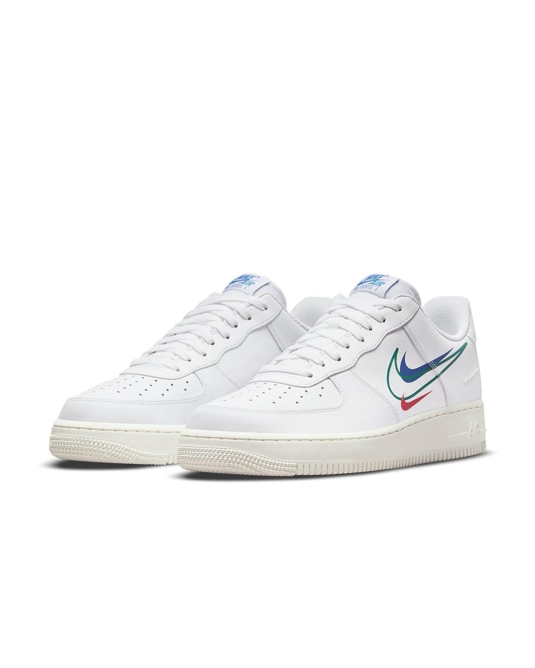 Nike White Air Force 1 Low 'Multi-Swoosh' for men