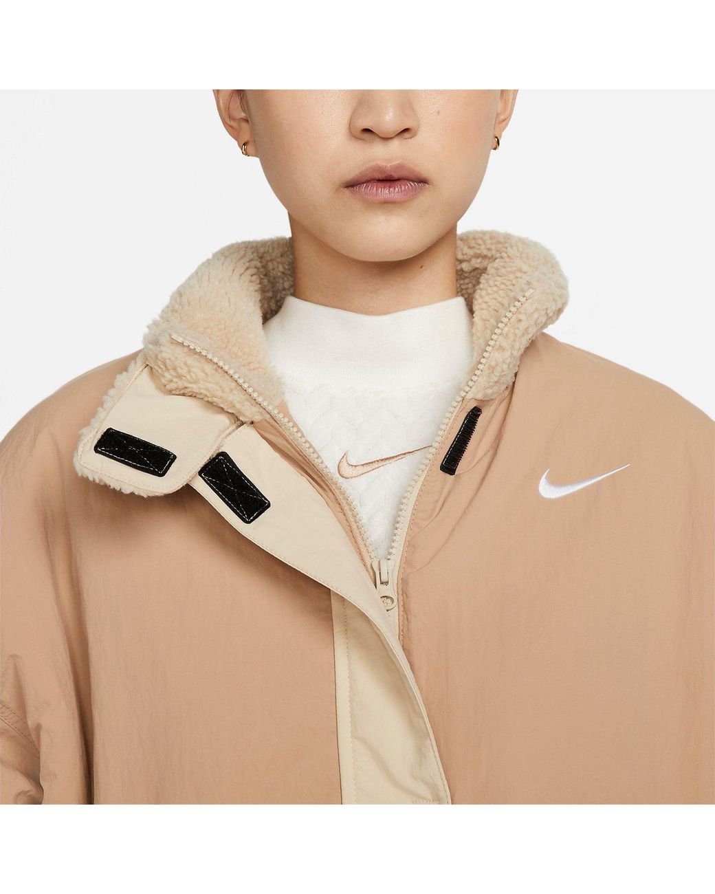 Nike Natural (Wmns) Woven Fleece-Lined Jacket 'Hemp Sanddrift'