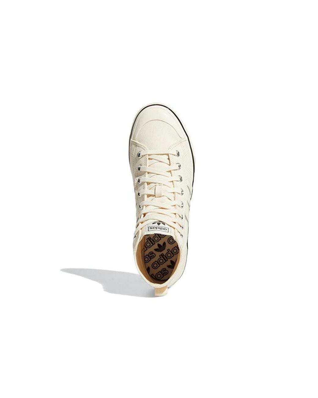 Adidas White Originals Nizza Hi Rf 74 for men