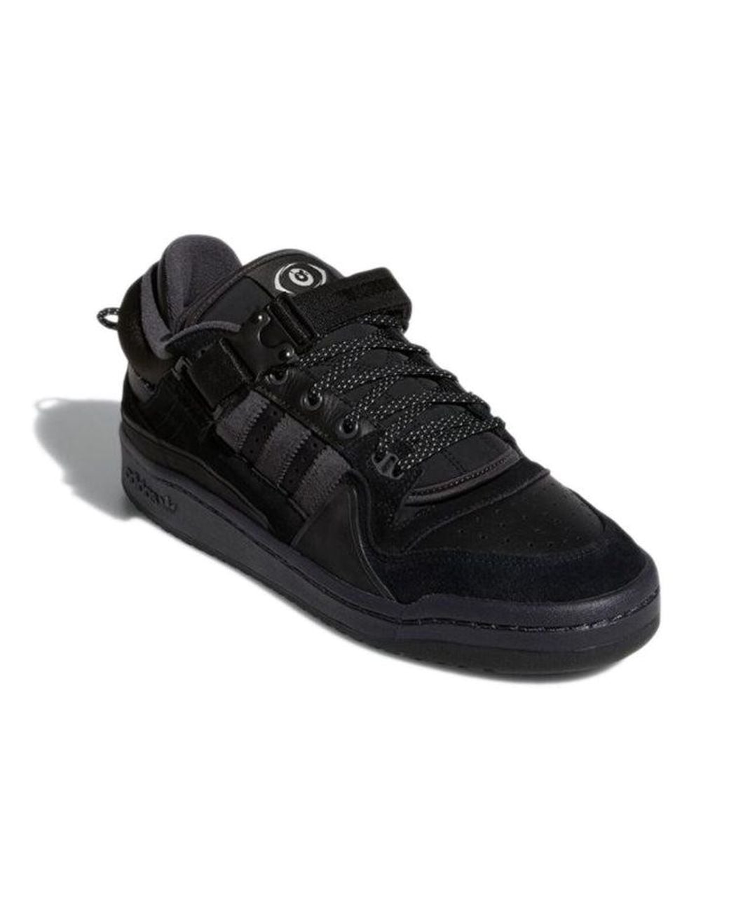 Adidas Black X Bad Bunny Forum Buckle Low 'Back To School' for men
