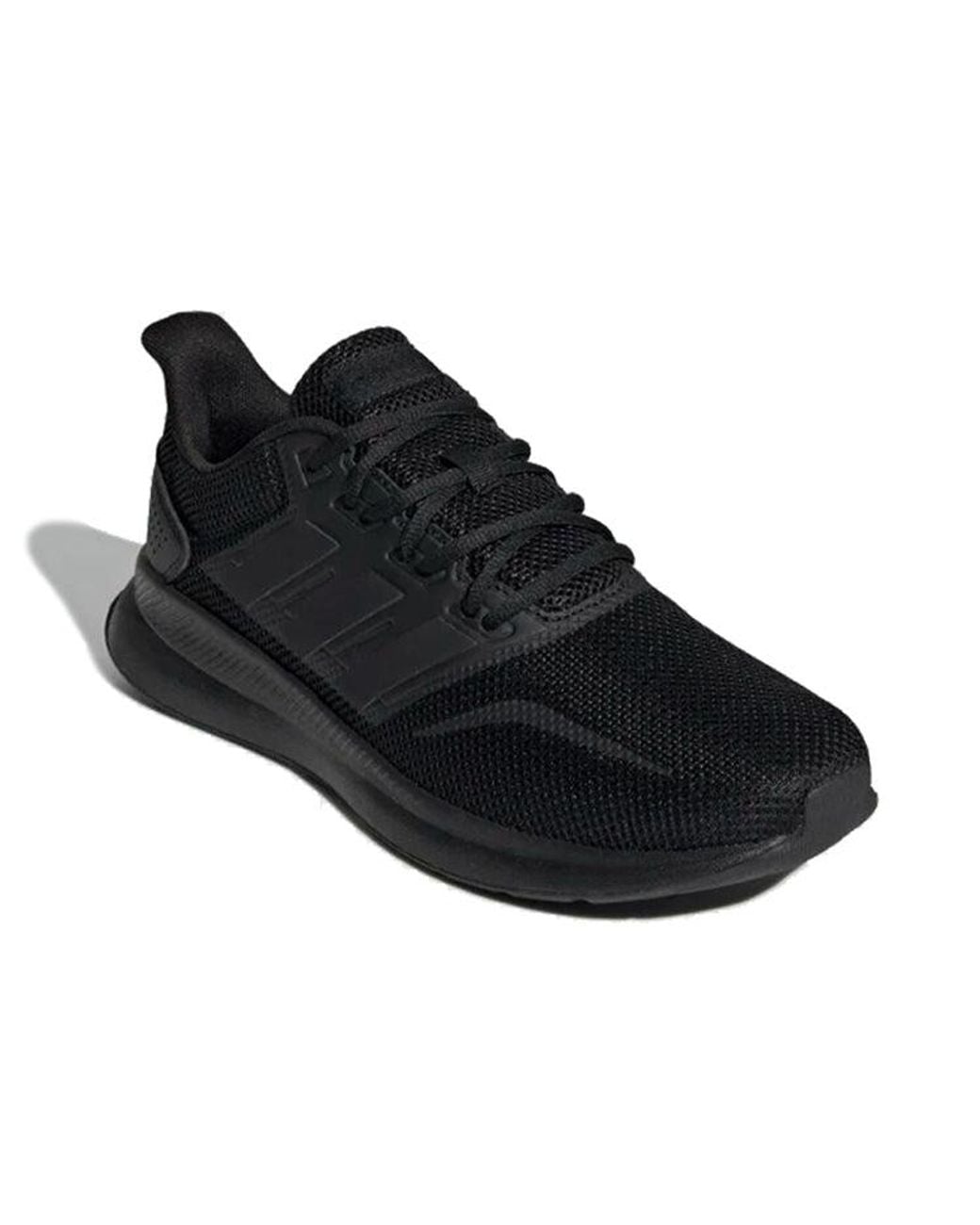Adidas Black Runfalcon 'Triple' for men