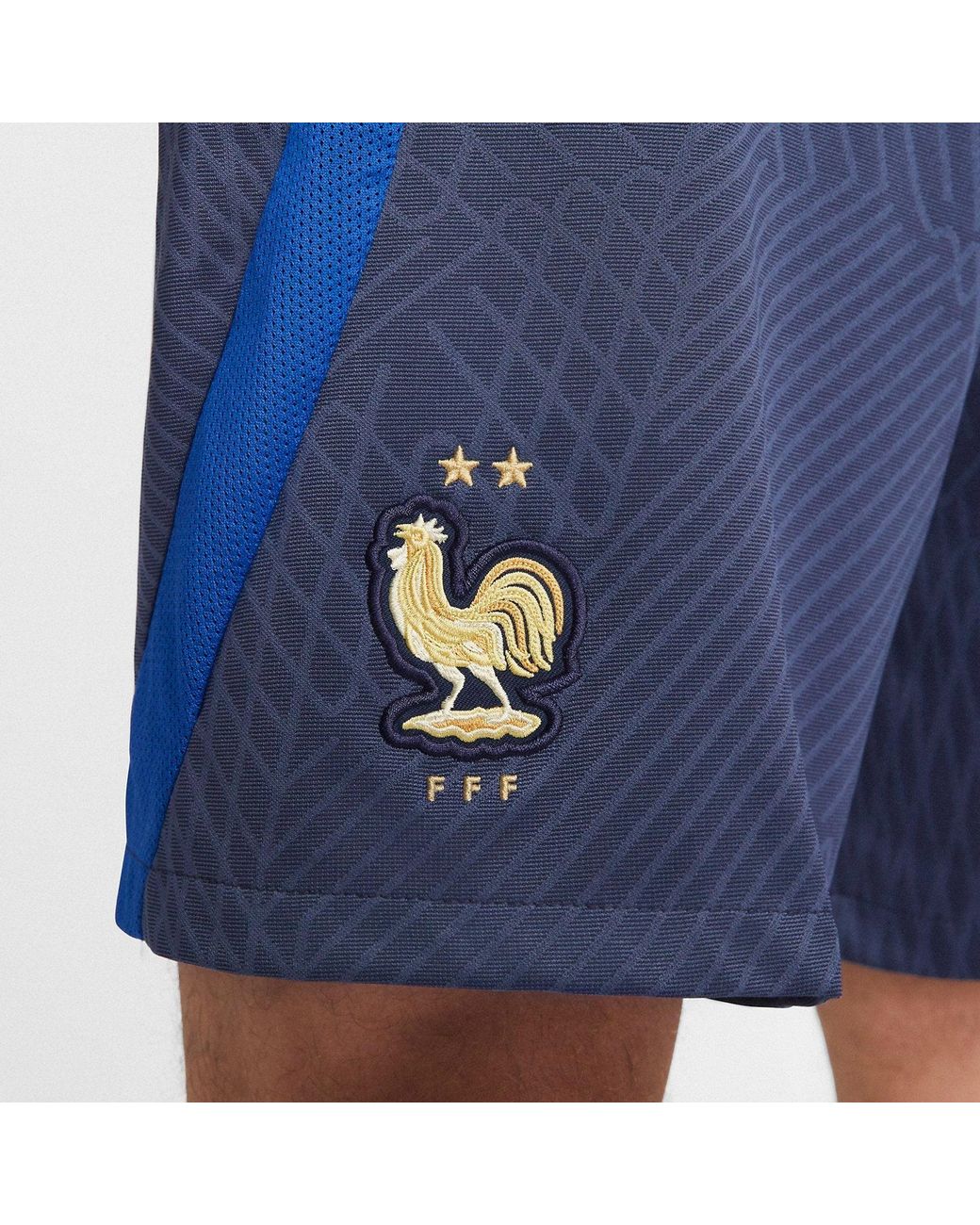 Nike Blue Dri-Fit Fff Strike Knit Football Shorts for men