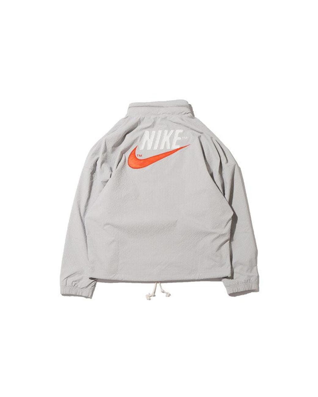 Nike Gray Sportswear Alphabet Logo Woven Jacket Light Mineral for men