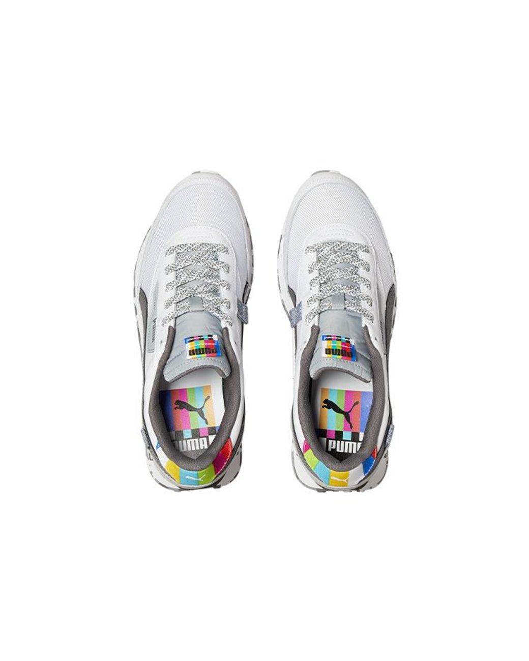 PUMA White Future Rider Noise' for men