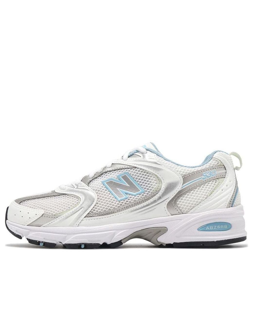 New Balance White 530 'Chrome' for men