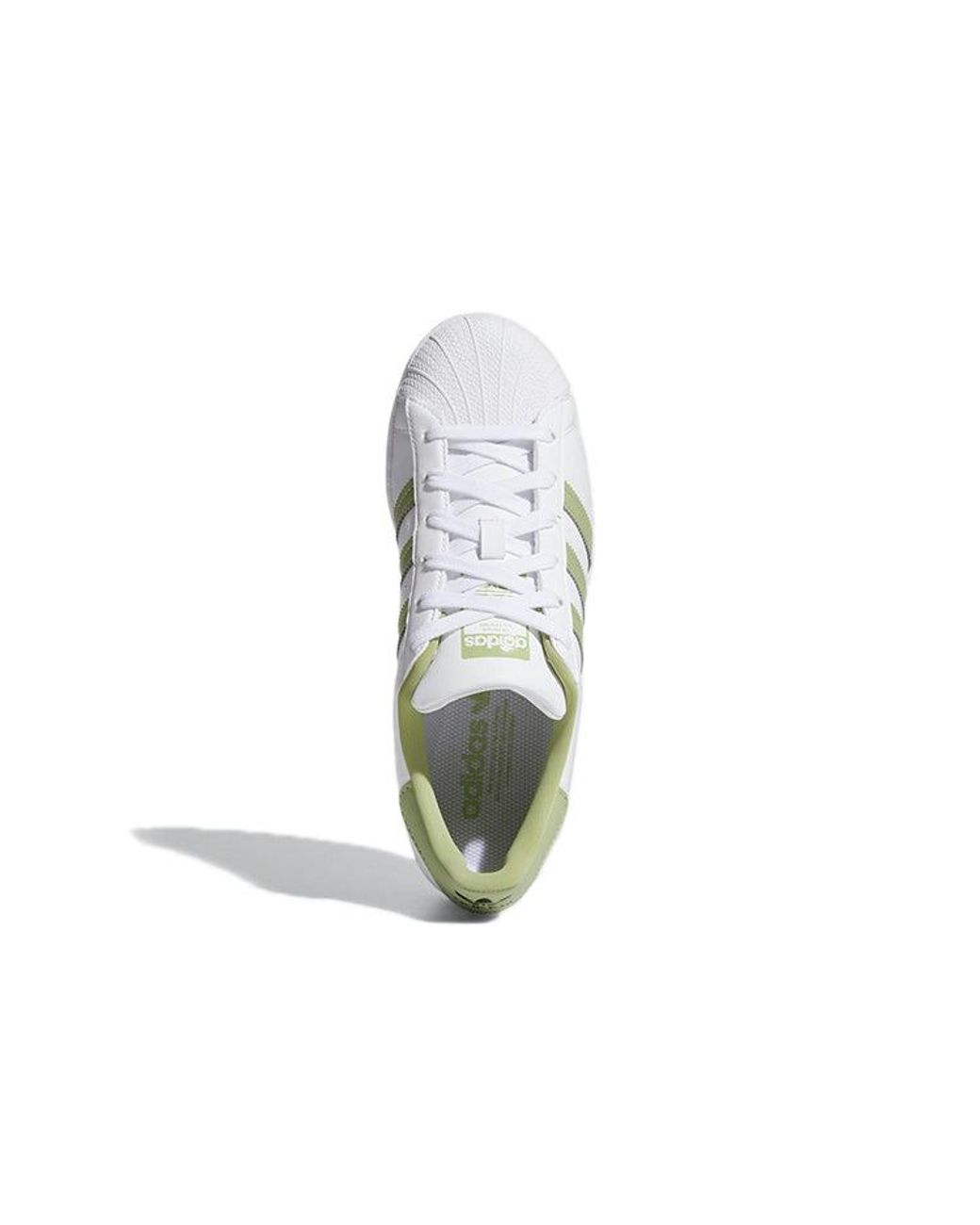 Adidas White (Wmns) Superstar Magic Lime'