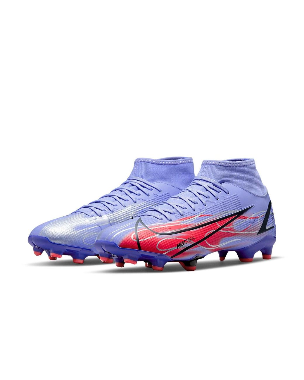 Nike Purple Kylian Mbapp X Mercurial Superfly 8 Academy Mg 'Flames' for men