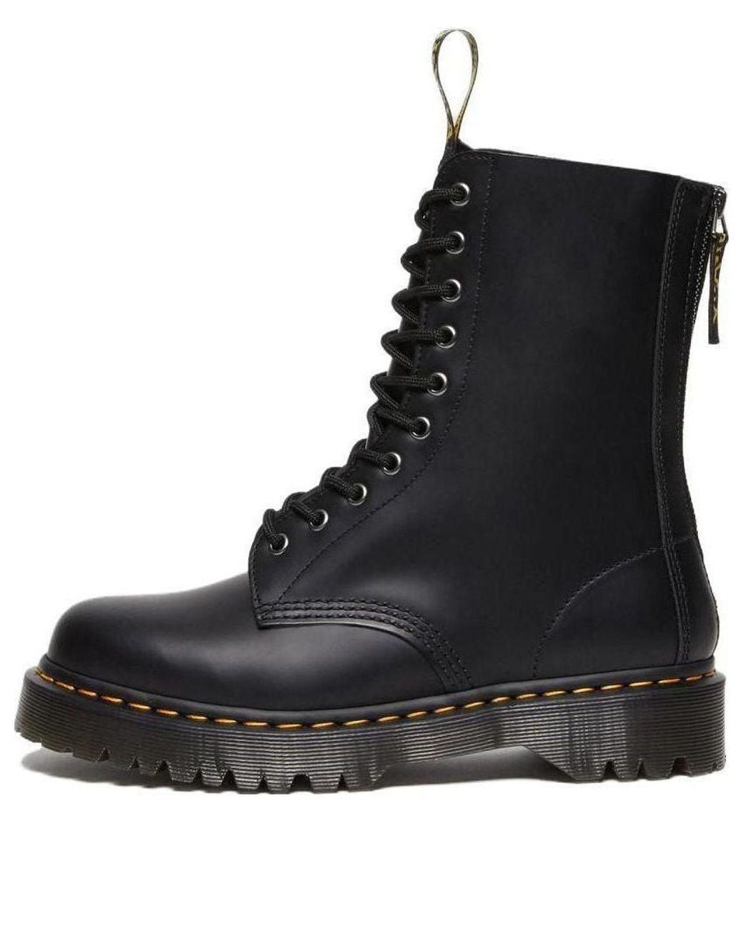 Dr. Martens Black 1490 Hi Bex Zip Leather Boots for men