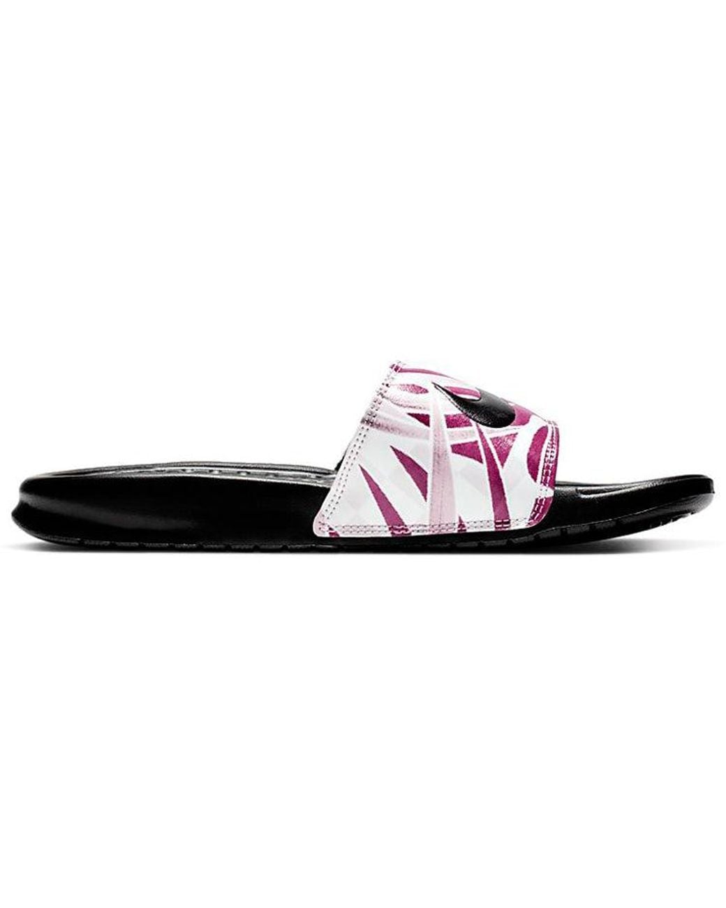 Nike Black (Wmns) Benassi Jdi Print Active Fuchsia'
