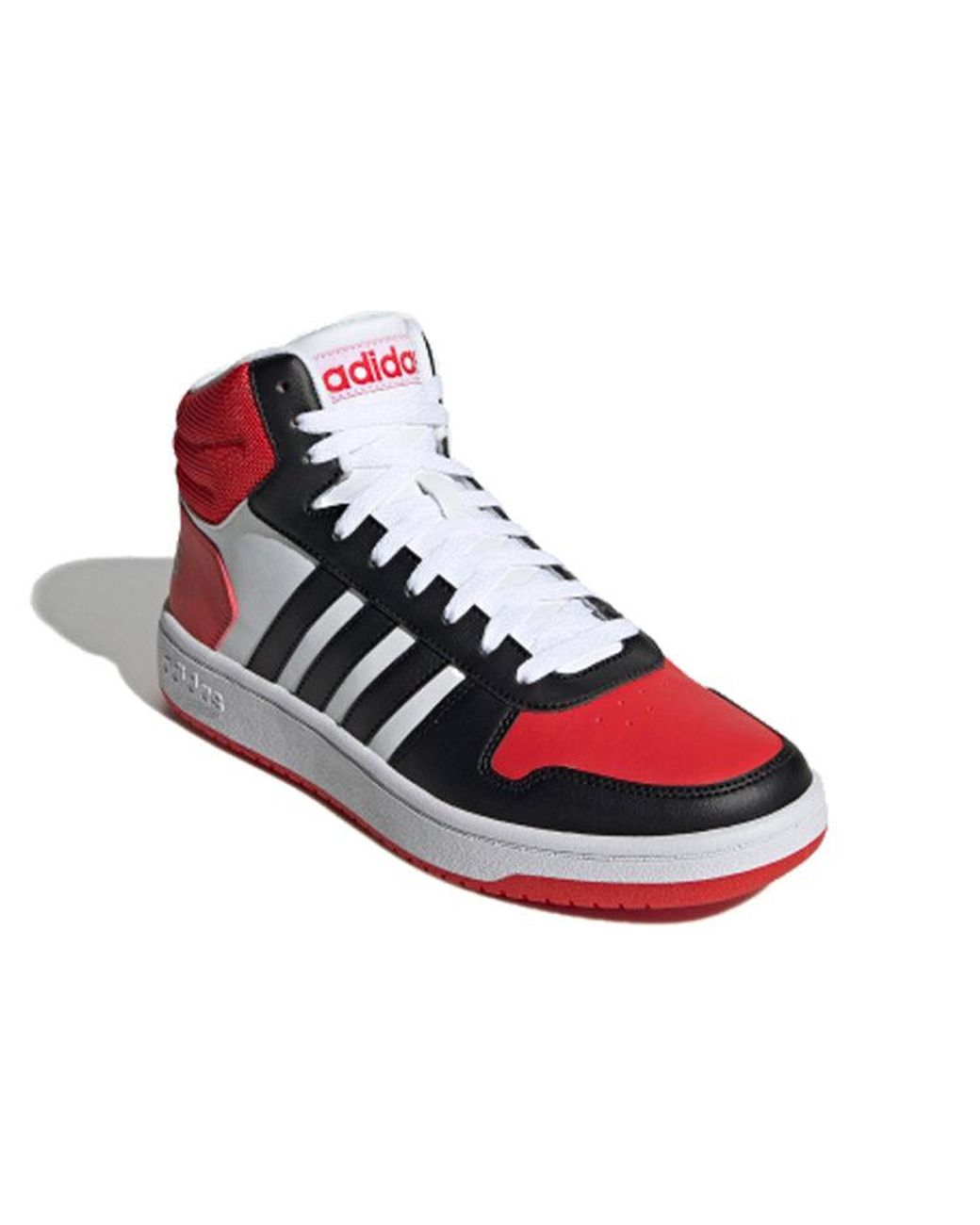 adidas Hoops 2.0 Mid in Red for Men | Lyst