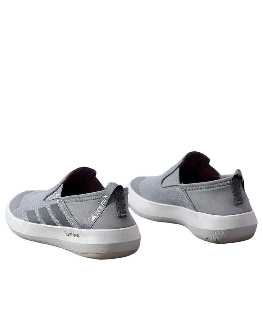 adidas slip on gray