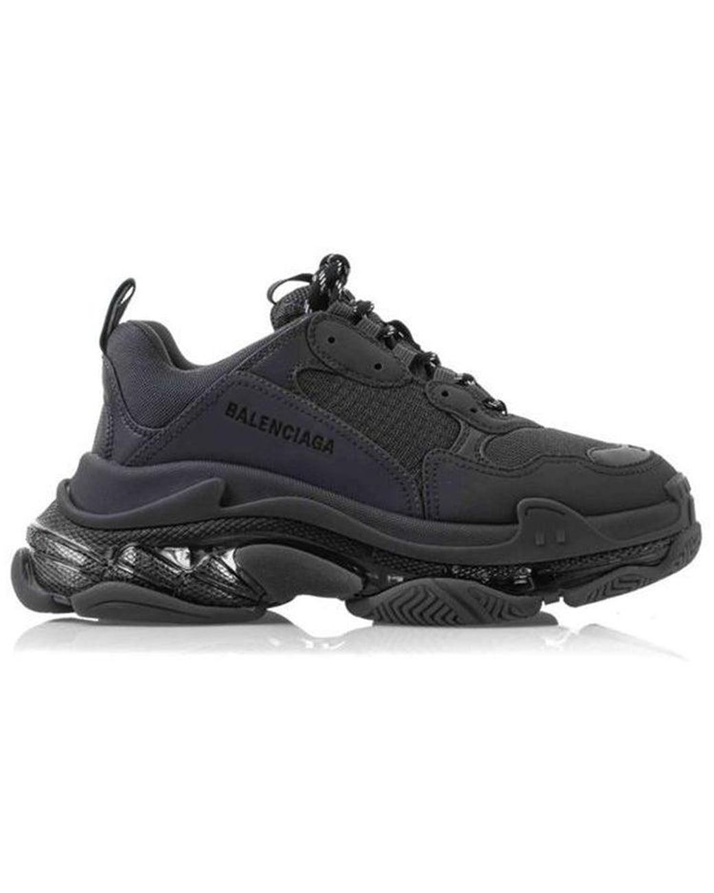 Balenciaga Black (Wmns) Triple S Sneaker 'Clear Sole Deep'