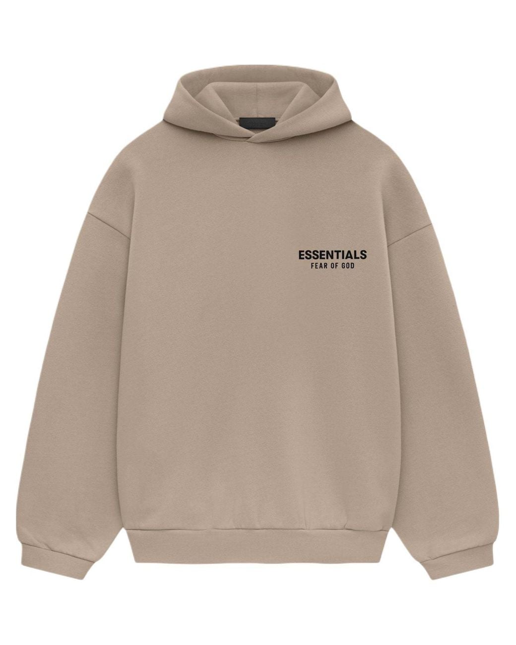Fear Of God Gray Fleece Hoodie Ii 'Desert Sand' for men