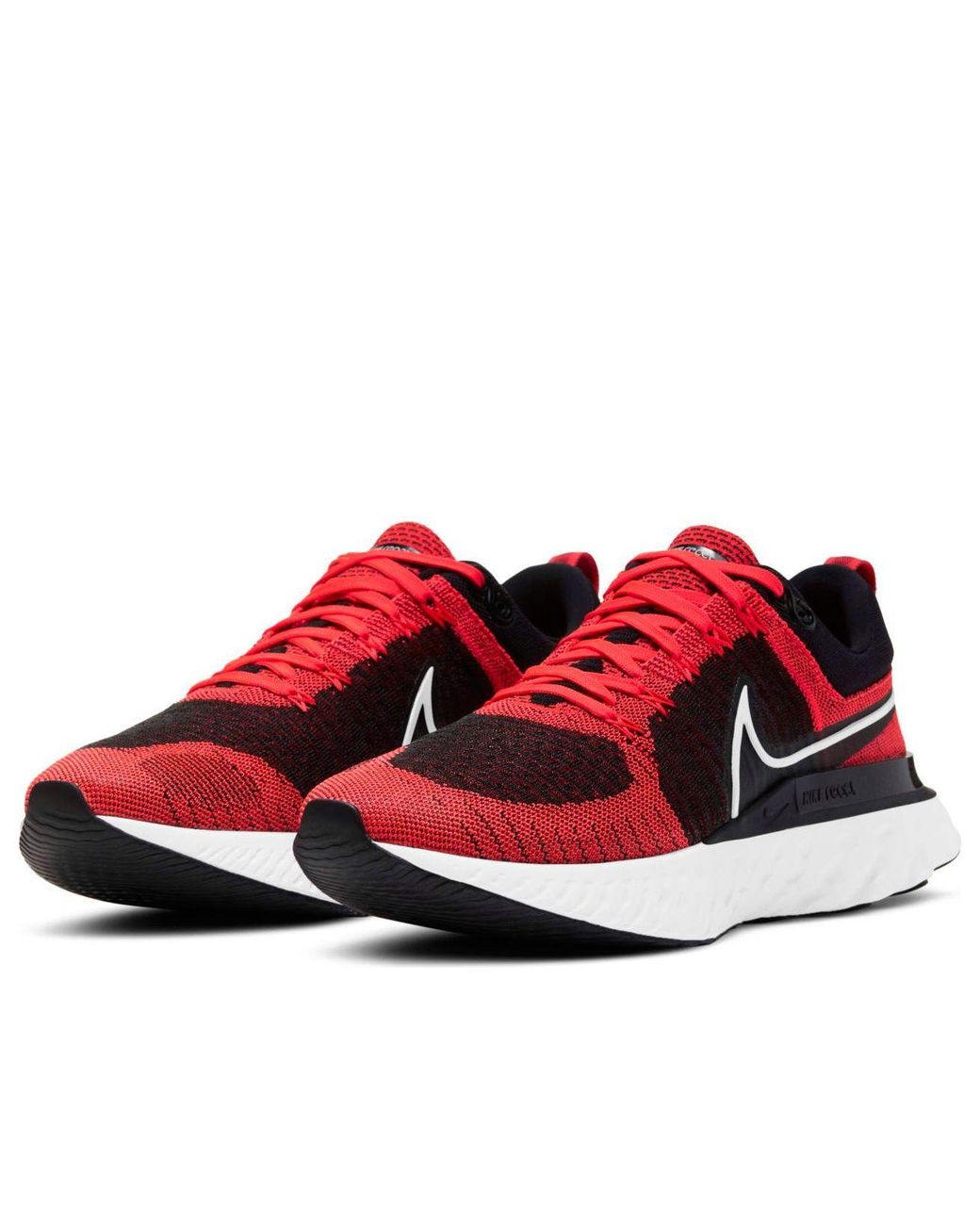 Nike Red React Infinity Run Flyknit 2 'Bright Crimson' for men