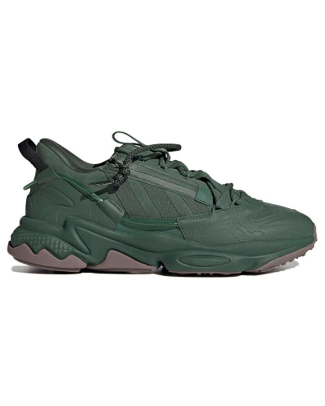 Adidas Green Ozweego Zip Oxide Gum' for men